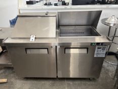 Intertek #60SP-M 2 Door Portable Salad Prep Station 5' x 32" x 3'H
