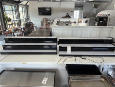 (2) Illuminated Bar Back Bottle Risers 3 Tier w/ Controllers