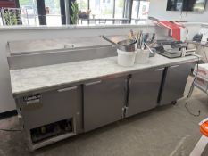 Leader #ESPT96SC Portable Salad Prep Station  Self Contained 8' x 3' x 42"