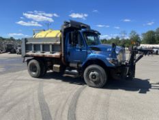 2011 International SA625 6 Wheel Dump Truck W/ Water Tank Insert, Plow Mount, 4x2, Vinyl Seats,