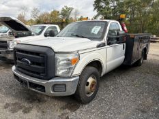 2016 Ford F-350 Utility Body Pickup Truck, Ford 6.2L V8 Gas Motor, 4X2, 2 Door, Auto Transmission,