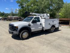 2008 Ford F-450 Utility Service Truck, 4x2, 6.4L 8Cyl Diesel, IMT 2820 Side Mounted Crane, Dimond