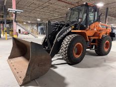 DOOSAN DL220-5 Wheel Loader, s/n DHKCWLCXVL5050204, 528 Hours, 3 Cubic Yard Bucket, 6-Cylinder,