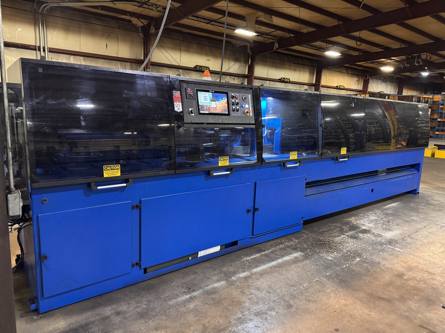 TRENNJAEGER TUS425DGA Automatic Steel Circular Saw, s/n 7203516, w/ INTE Comp. Touch Control,