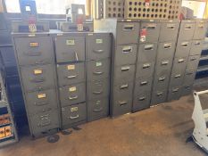 Lot of (8) Filing Cabinets