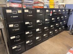 Lot of (12) Filing Cabinets
