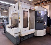 KITAMURA MyCenter-H300 Horizontal Machining Center, s/n 40497, w/ Fanuc Series 15-M Control, (2) 12”