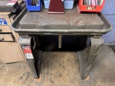 Steel Base Table, 19" x 28"