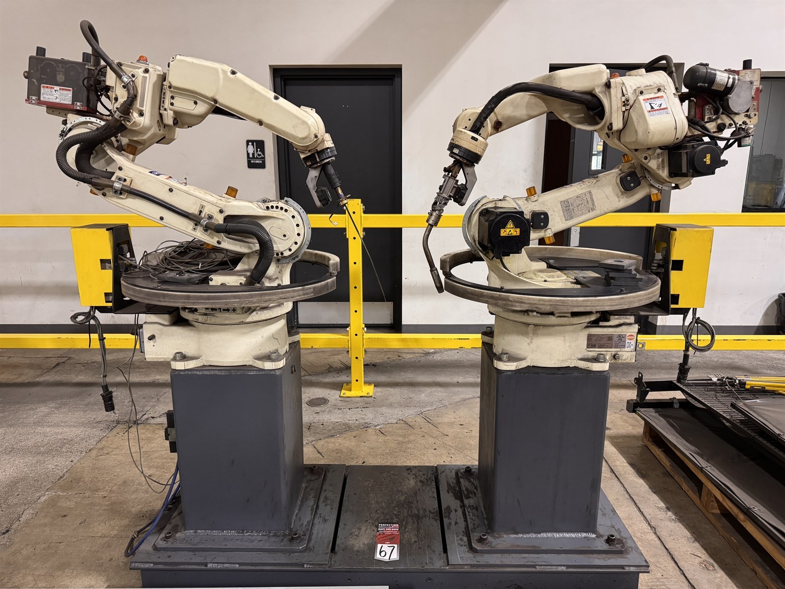 OTC DAIHEN DT ARC Welding System, s/n 1M0844YZ911, Featuring (2) 2019 NB6 6-Axis Articulated