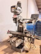 LAGUN FTV-2 Milling Machine, s/n na, 3 HP, 10" x 50" Power Feed Table, 4250 Max RPM Spindle Speed,