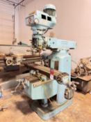 HURCO SM1 Milling Machine, s/n SB-8001106, 3 HP, 9" x 42" Power Feed Table, 60-4000 RPM, DRO, (A