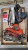 (2) BLACK & DECKER and ROMA Circular Saws