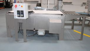 ROTARY ELECTRIC VIBRATORY CONVEYOR, CLEVELAND VIBRATOR CO. MDL. BT-40116/FA-4260, Size: 40" x 119" L