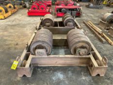 SET OF (2) 4-ROLL IDLERS, approx. 200 T. cap. each, on V-style trolley castors (Located at: Greens B