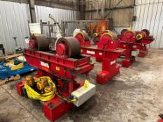 FIT-UP LINE, WELDWIRE MDL. CASI-150, consisting of: (2) idlers w/ vertical pwr. adjustment, 900 mm -