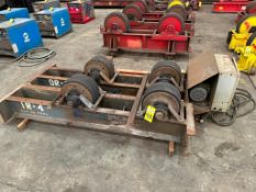 TANK TURNING ROLL SET, PRESTON EASTIN, 20 T. cap., w/ driver & idler (Located at: Greens Bayou Pipe