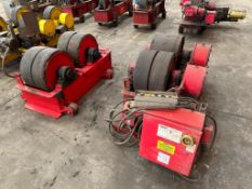 TANK TURNING ROLL SET, WELDWIRE MDL. WWRI-30, approx. 60 T. cap., w/ idler (Located at: Greens Bayou