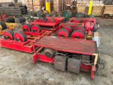 CUSTOM FIT-UP LINE, approx. 120 T. consisting of: (2) drivers & (2) idlers, on Trolley System (Locat
