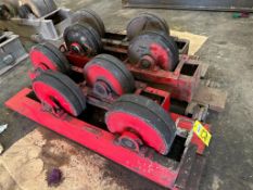 SET OF (4) 10 T. CAP., 2-ROLL IDLERS (Located at: Greens Bayou Pipe Mill Storage Facility, 5311 Clin