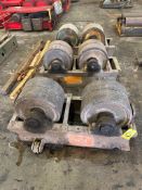 SET OF (3) 2-ROLL IDLERS, approx. 90 T. cap. (Located at: Greens Bayou Pipe Mill Storage Facility, 5