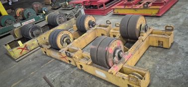 TANK TURNING ROLL SET, approx. 120 T. cap., 4-roll driver & (2) 2-roll idlers (Located at: Greens Ba