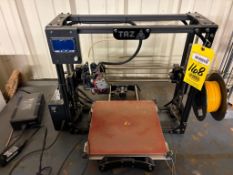 TABLE & CONTENTS: Taz Lulzbot 3D printer w/ table approx. 8' x 3'