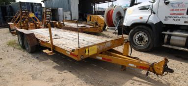 TRAILER, REDIHAUL UTILITY TRAILER, Mfg. 2001, 82"W. x 18'L. bed, w/ ramps, VIN: 47SS183T411018011, L