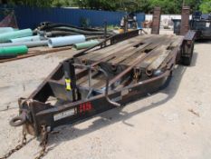 TRAILER, BELSHIRE FLAT BLACK, Mfg. 2008, 82"W. x 17'L. bed, VIN: 16JF0172881044606, Lic. 110804K (TR