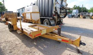 TRAILER, REDIHAUL UTILITY TRAILER, VERMEER DRILL, Mfg. 2000, 500 gal. water tank, Vermeer MX125 comp