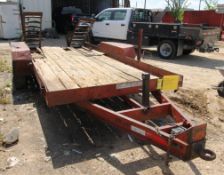 TRAILER, DITCHWITCH RED, Mfg. 1999, 77"W. x 16'L. bed, VIN: 5B7321531X1005222, Lic. 223799H (TR39) (