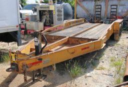 TRAILER, BELSHE FLATBED UTILITY, Mfg. 1997, 82"W, x 16'L. bed, w/ ramps, VIN: 16JF01627V1030497, Lic