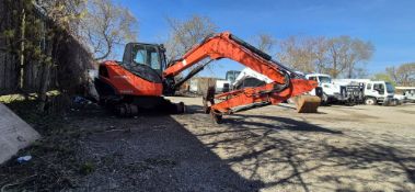 2013, KUBOTA, KX080-4, TRACK MOUNTED, HYDRAULIC EXCAVATOR