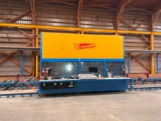 LOT: Hundegger CNC Gantry Saw Mill System, Model PBA-D; New 2015; Circular Saw Head; Chainsaw Head;