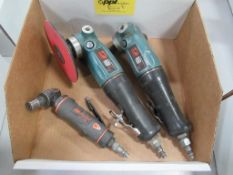 LOT: (2) Dynabrade Model 52634 Pneumatic Right Angle Disc Sanders, (1) Dynabrade Nitro Model DGR31 P