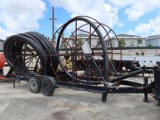 Butler Double Reel Trailer, Tandem Axle, Include 6" HDPE Pipe, VIN: 1BUC25203I1002163 (1988)