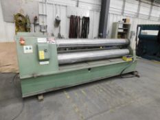 Roundo AB PS-255 8' Hydraulic 3-Roll Plate Bending Machine, S/N 58073