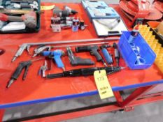 LOT: Asstd. Pneumatic Tools, Rust Remover, Grinders, Drill, Chisel, Blowers, Etc.