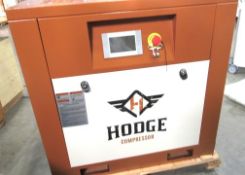 HODGE HD10 HP ROTARY SCREW TYPE COMPRESSOR WITH DRYER, S/N 2208010303, NEW 2022 (NEW)
