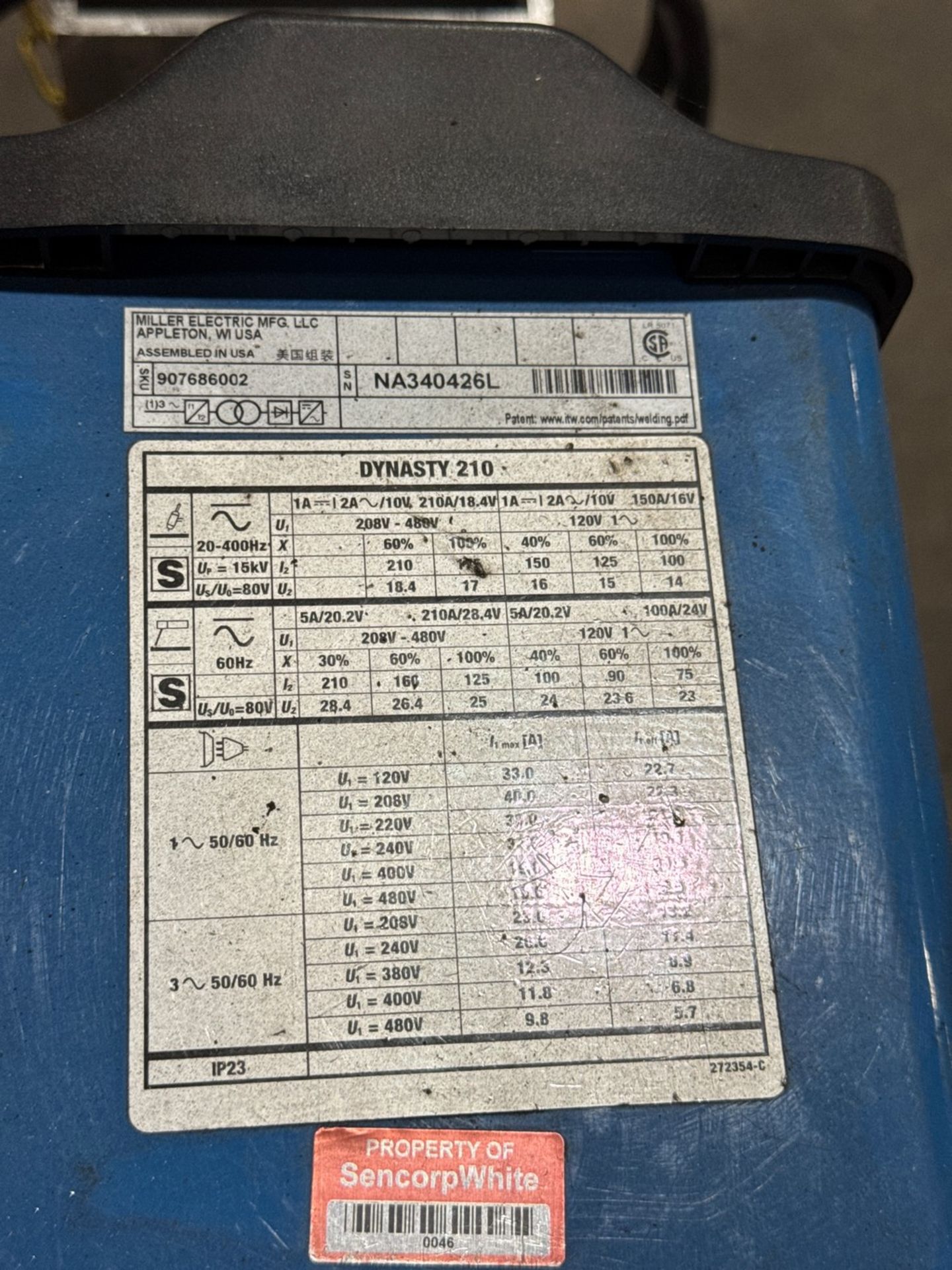 2020 Miller Dynasty 210 Tig/Stick Welder With Coolmate 1.3 - Image 5 of 7
