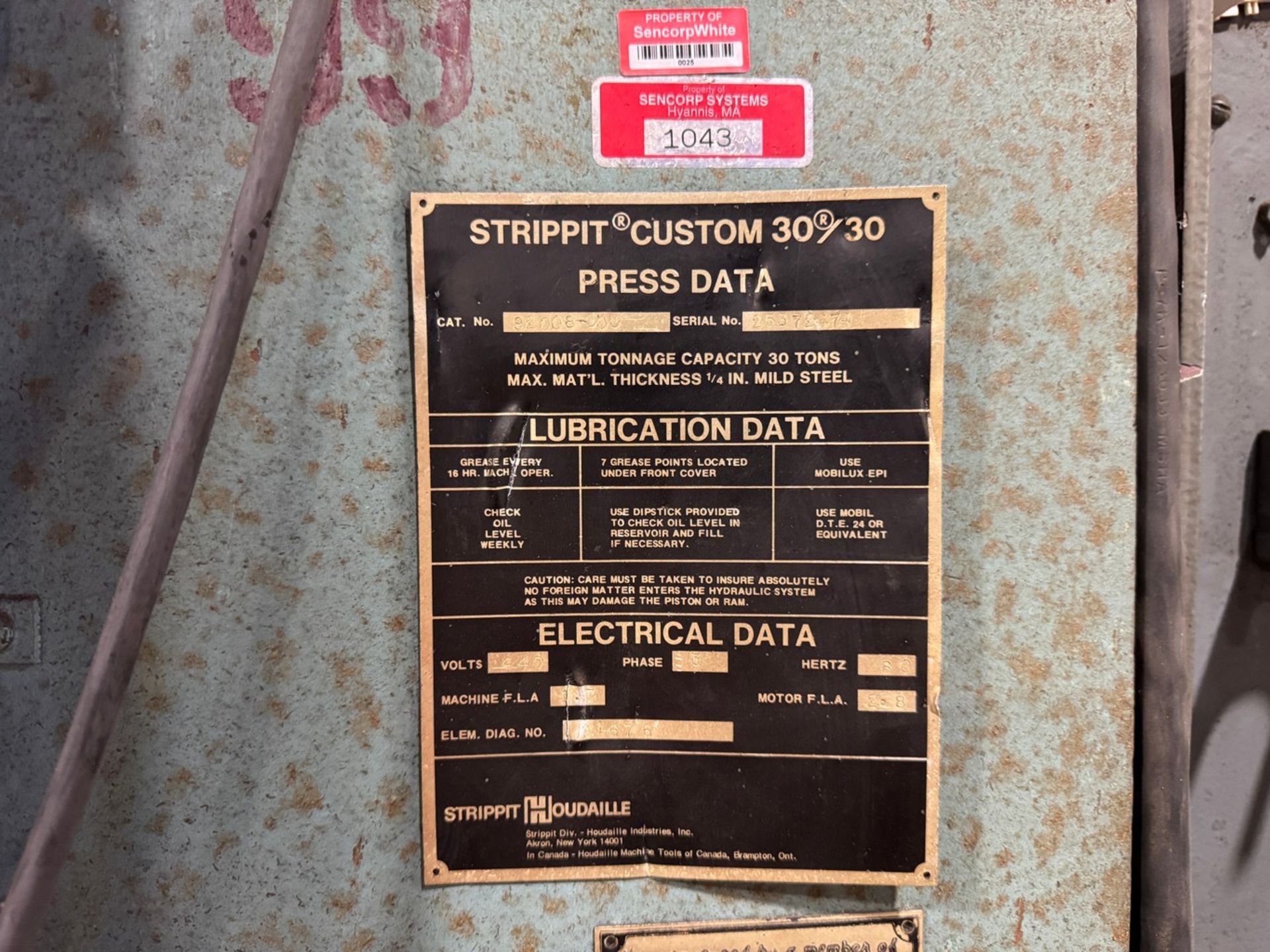 Strippit Custom 30/30 Punch Press, 72" x 48" Table - Image 6 of 9