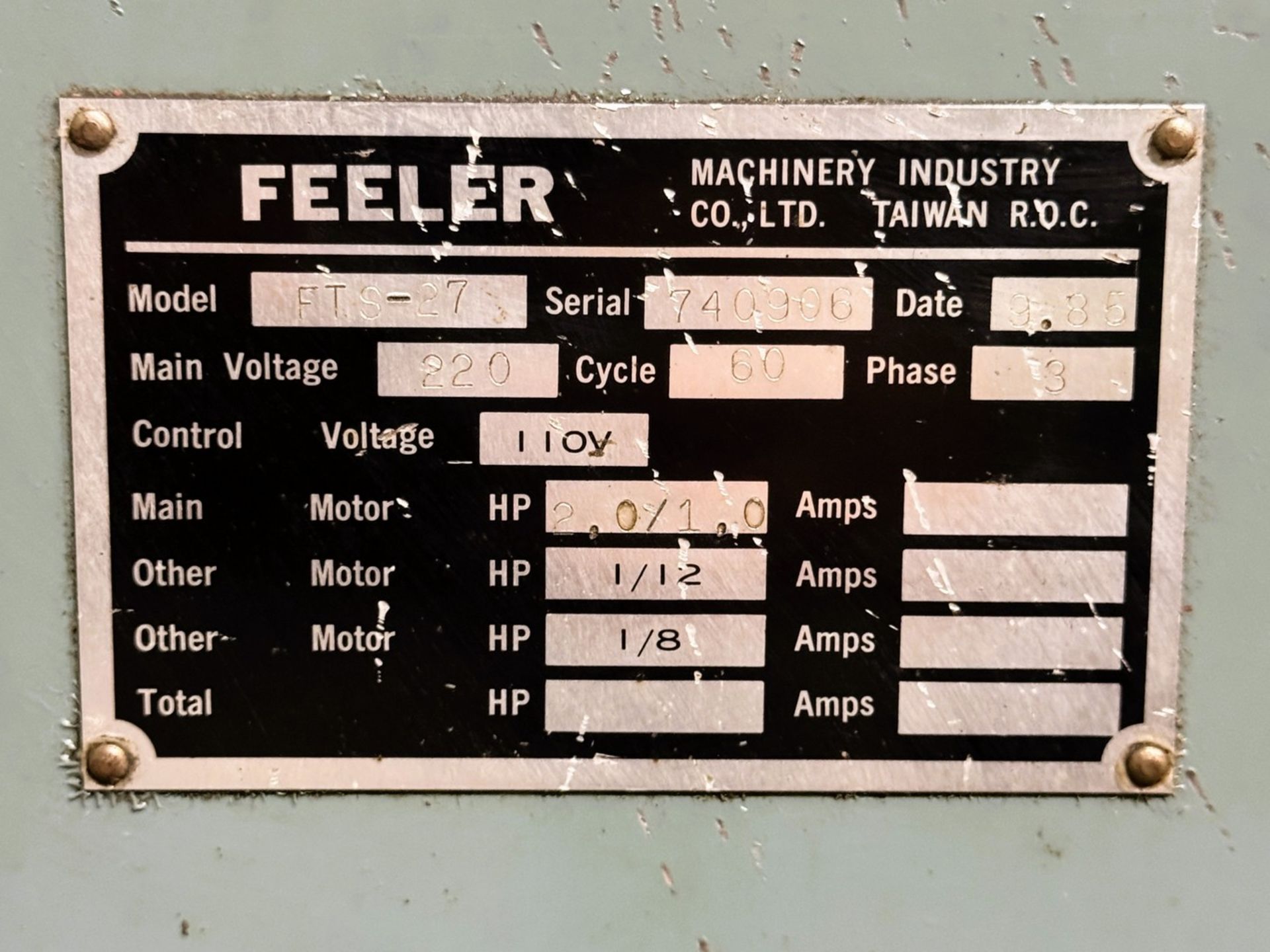 Feeler Series II Second Operation Lathe - Image 14 of 14