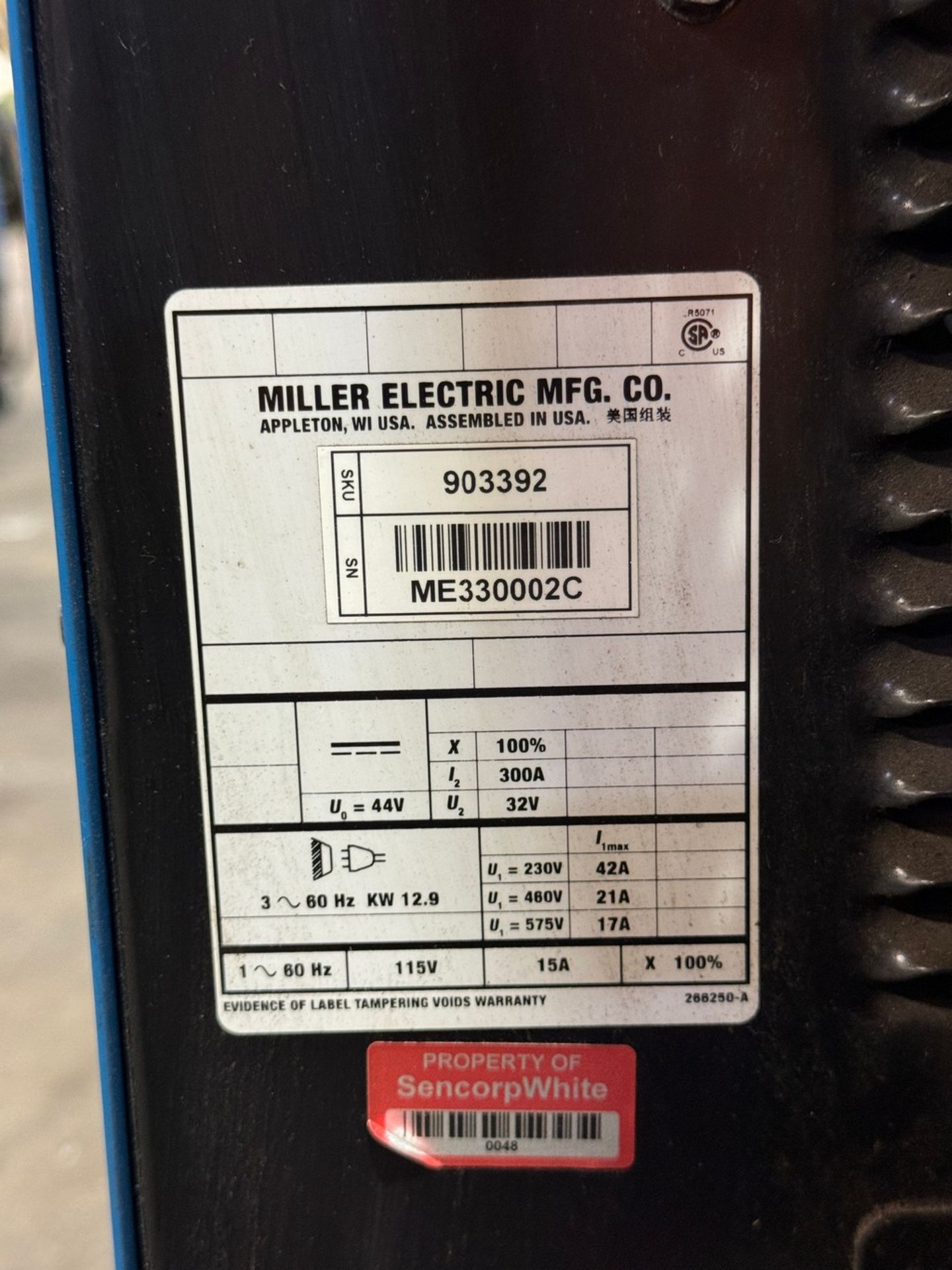 Miller Deltaweld 302 Mig Welder With S-22A Wire Feeder - Image 5 of 9