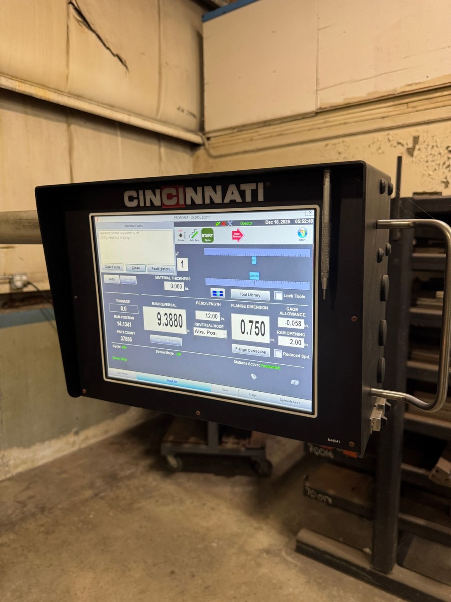Cincinnati 175 x 10 FT PF Proform 2-Axis CNC Press Brake - Image 12 of 15