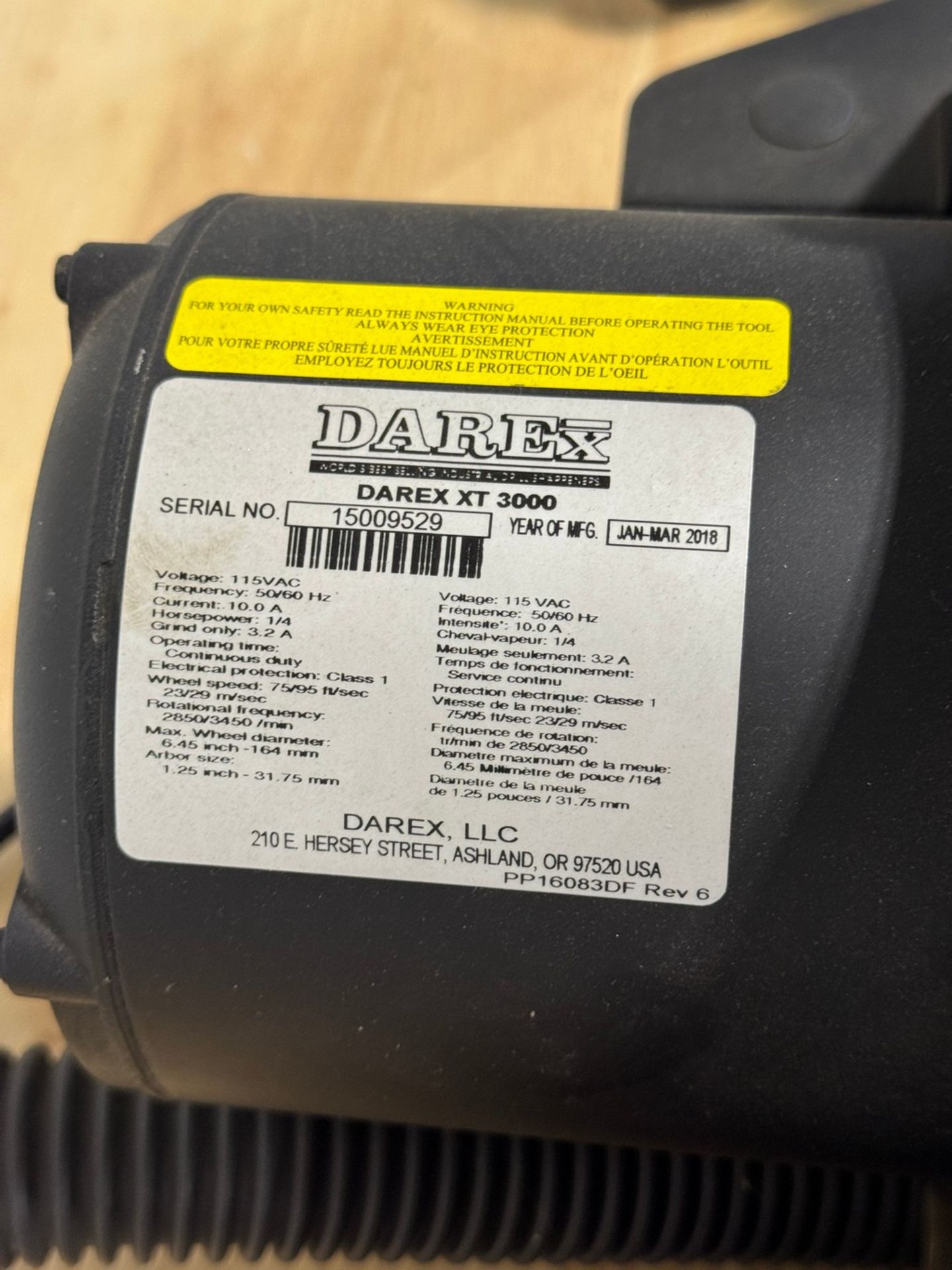 DAREX XT-3000 Drill Sharpener 120V - Image 5 of 5