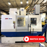 Daewoo DMV 3016 CNC Vertical Machining Center, Fanuc i CNC, 24 ATC, Chip Conveyor, S/N AV4E0410