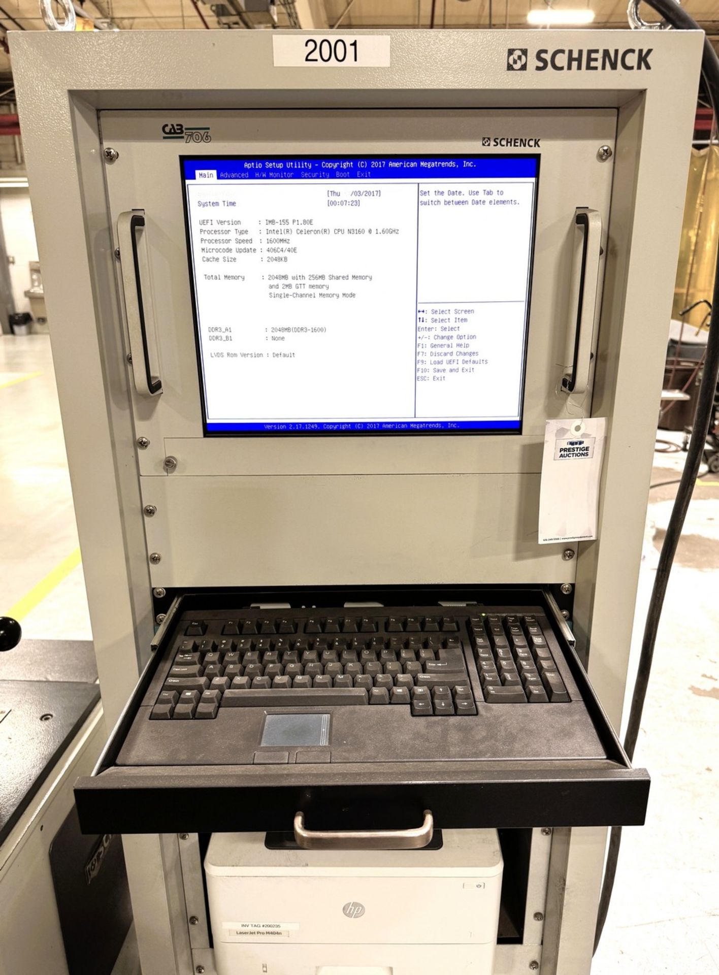 Schenck HBAC/CAB706 Vertical Balancer - Image 8 of 12