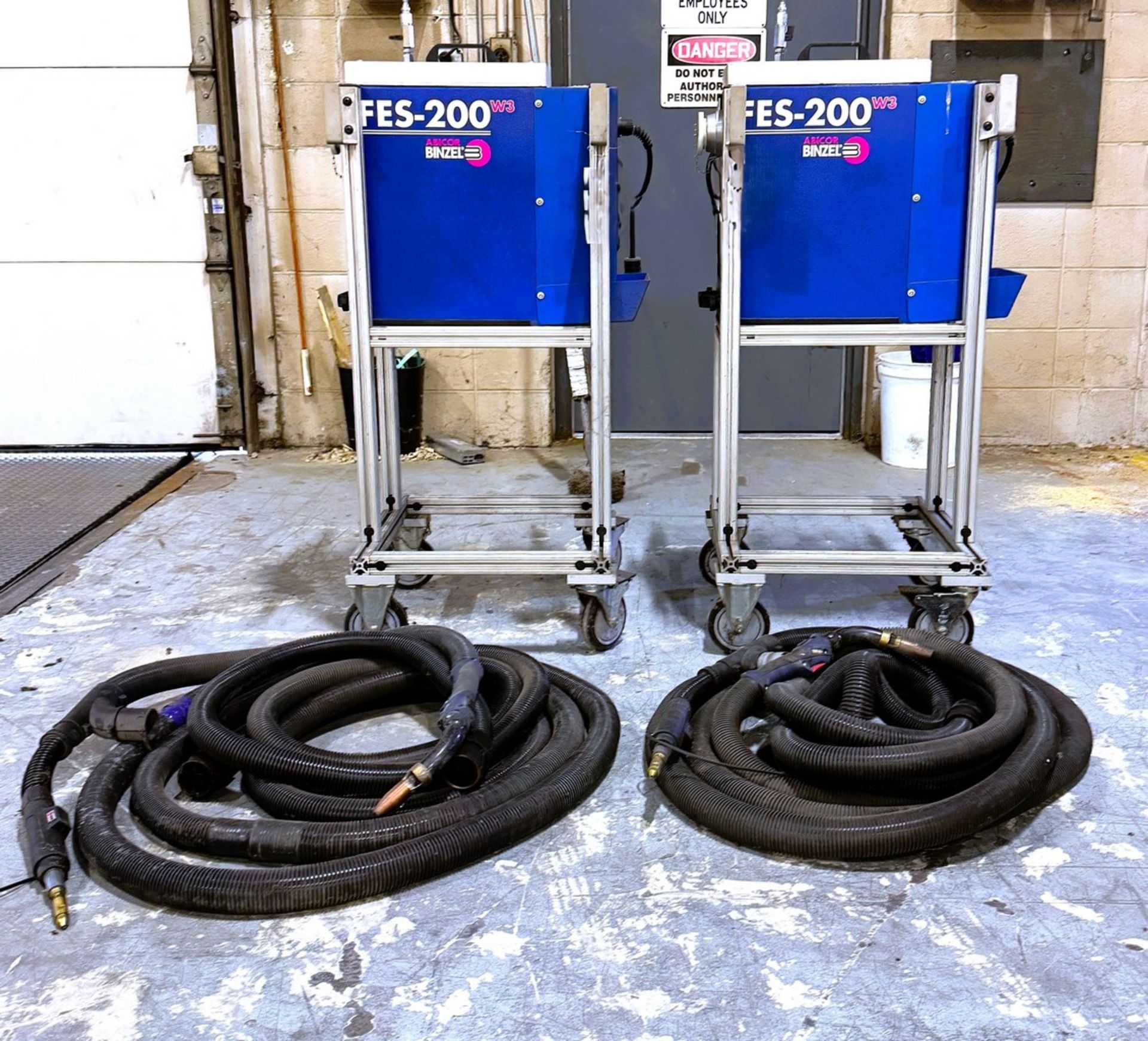 (2) Abcor Binzel FES-200 W3 Fume Extraction Systems