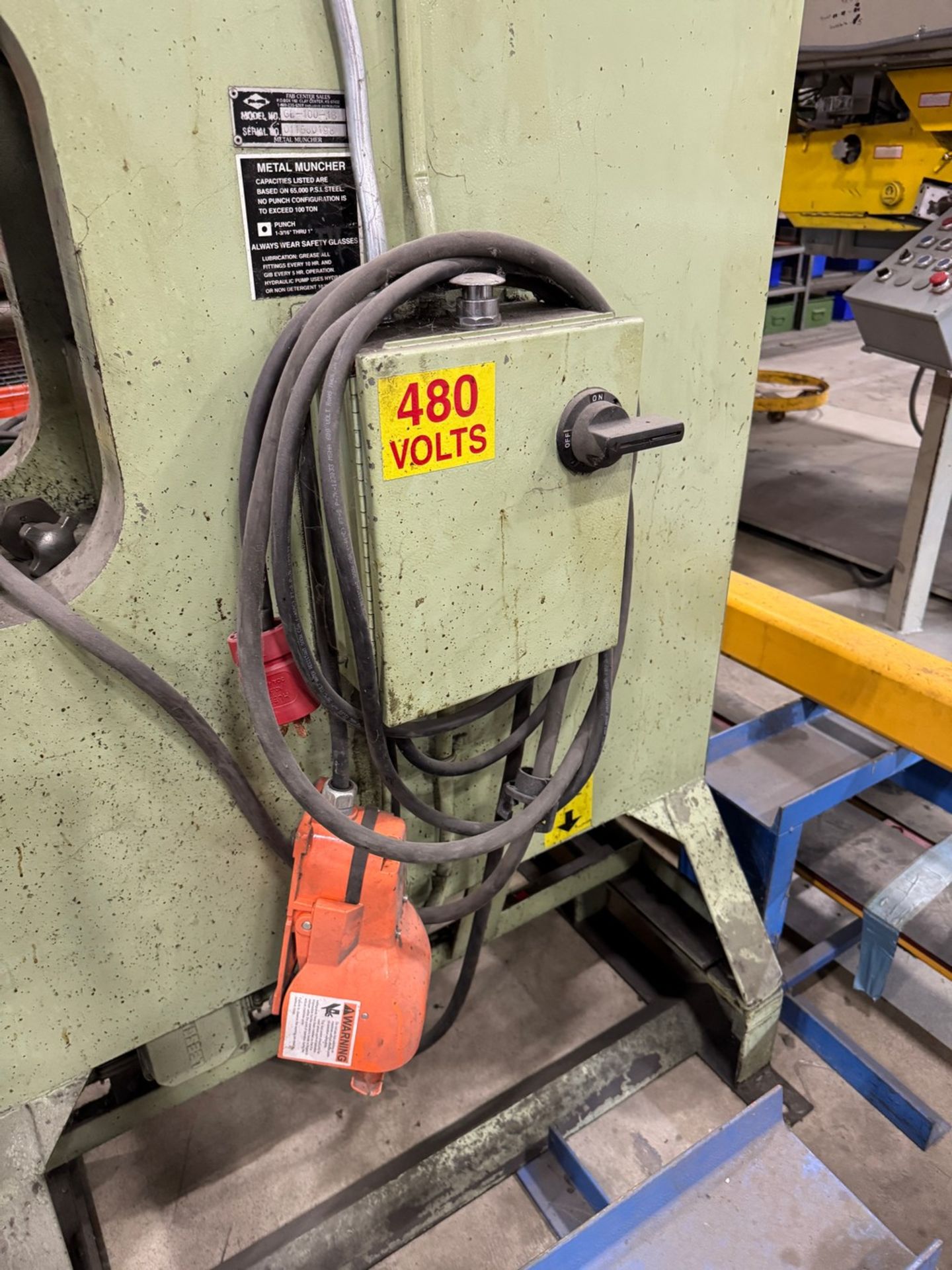 Metal Muncher GB-100-18 Hydraulic Punch, 100 Ton Capacity - Image 6 of 7