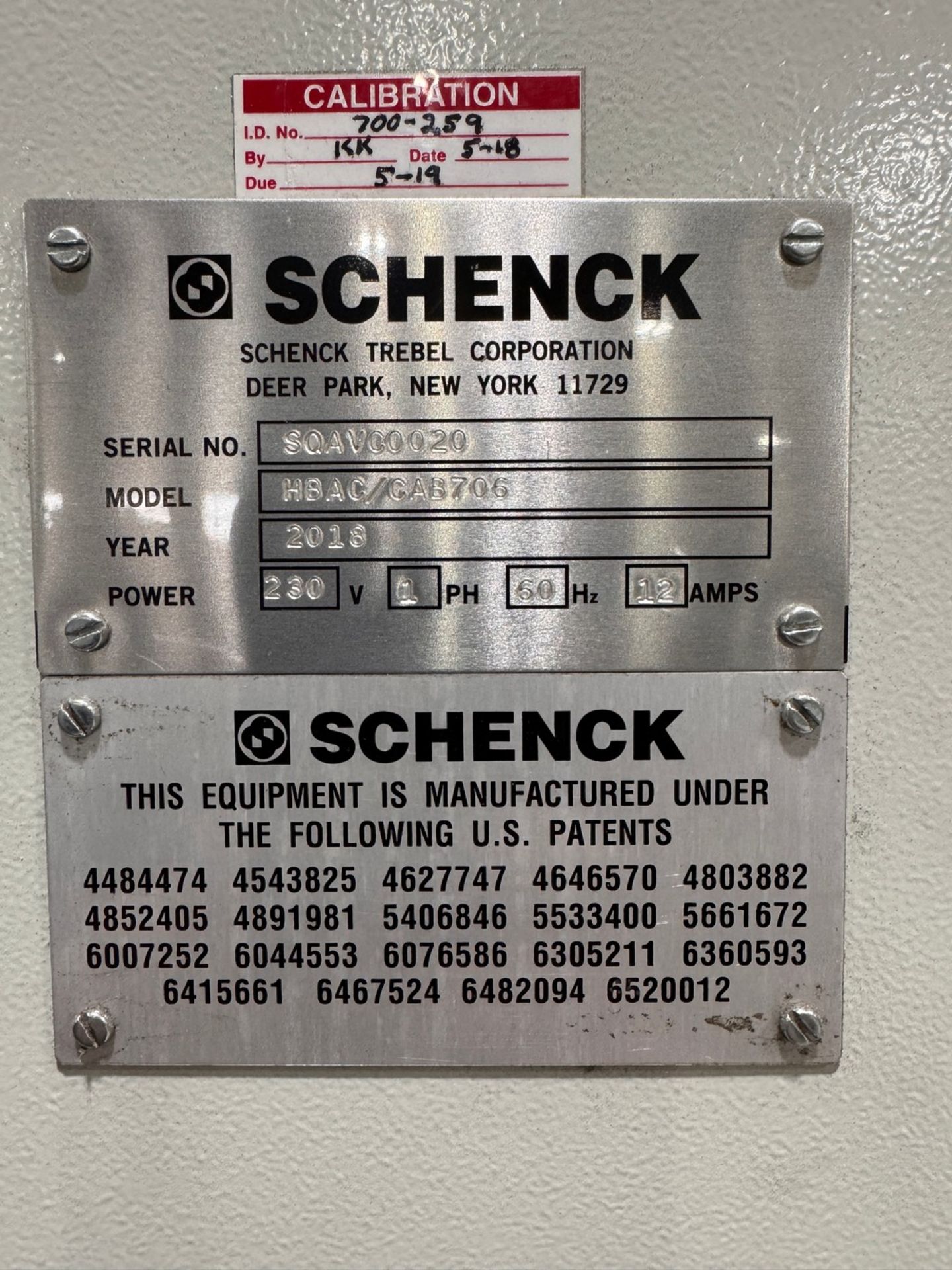 Schenck HBAC/CAB706 Vertical Balancer - Image 10 of 12