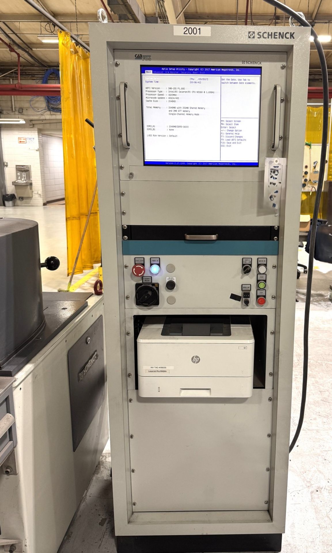 Schenck HBAC/CAB706 Vertical Balancer - Image 7 of 12